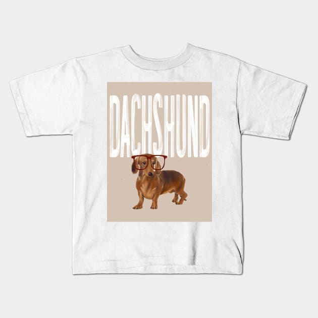 Dachshund Dog Kids T-Shirt by Art Designs